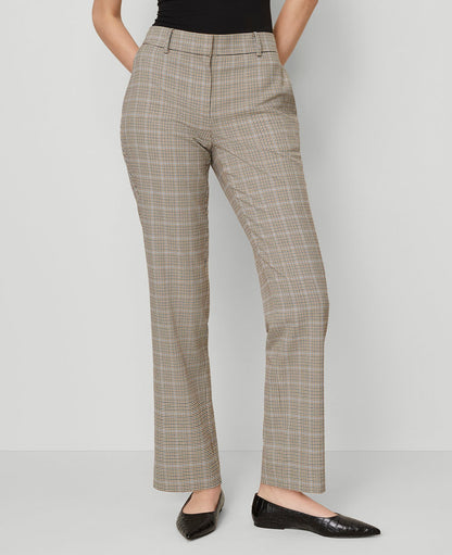 The Straight Pant in Plaid — Curvy Fit