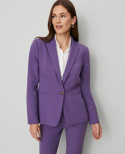 The Petite Hutton Blazer in Doubleweave