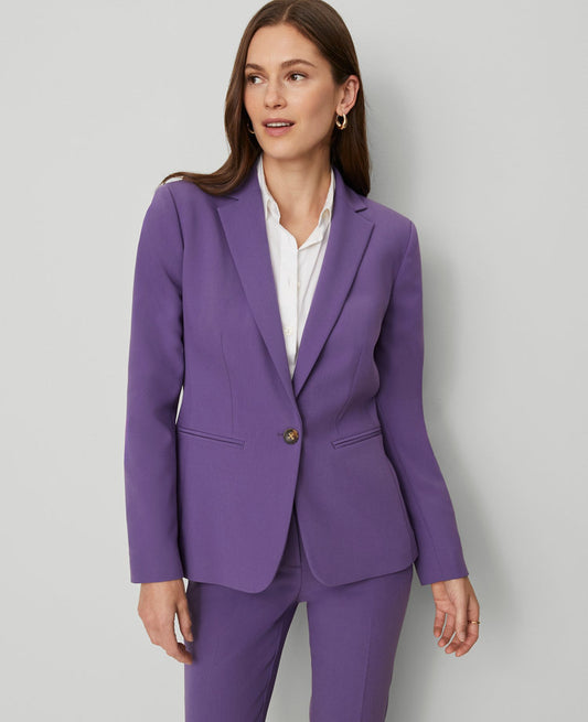 The Petite Hutton Blazer in Doubleweave