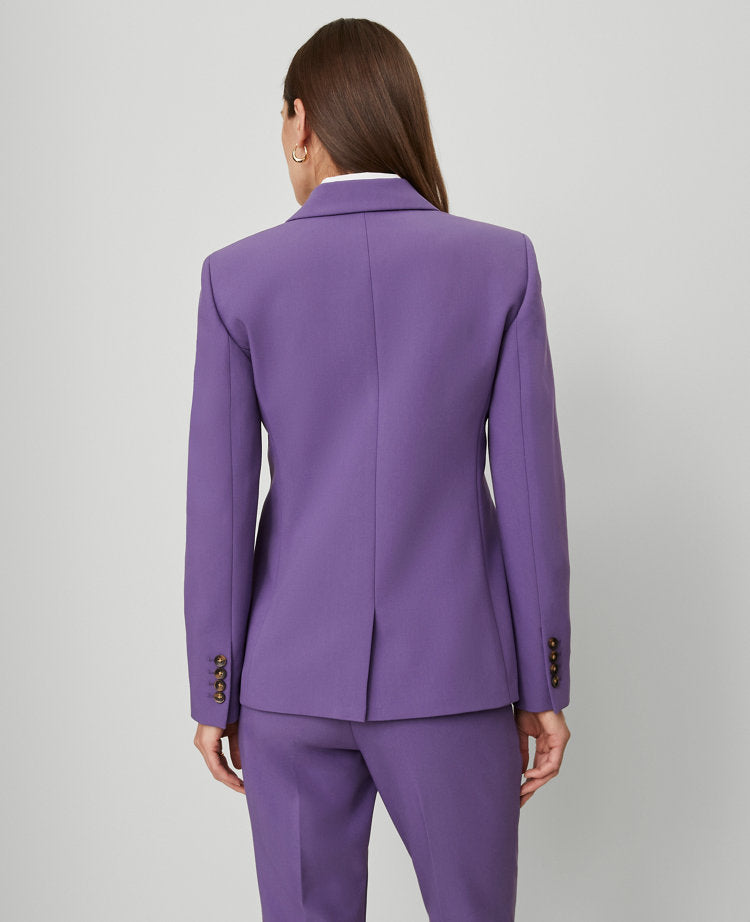 The Petite Hutton Blazer in Doubleweave