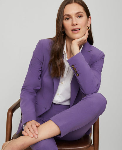 The Petite Hutton Blazer in Doubleweave