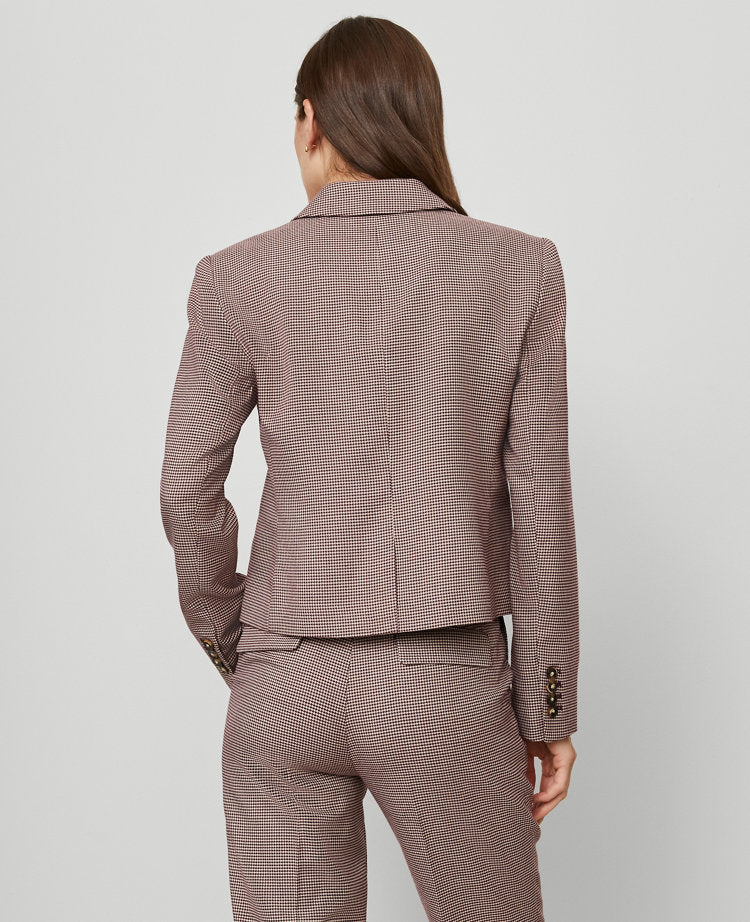 The Petite Newbury Blazer in Houndstooth