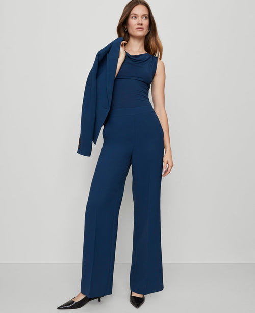 The Petite Wide-Leg Pant in Fluid Crepe