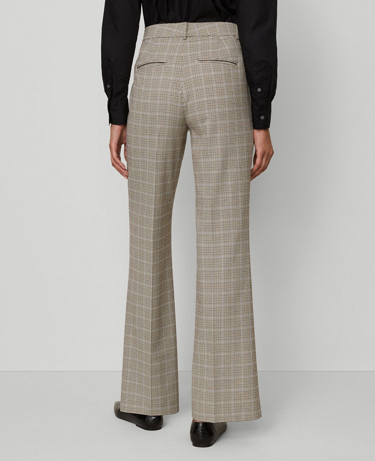 The Flare Trouser Pant in Plaid — Curvy Fit