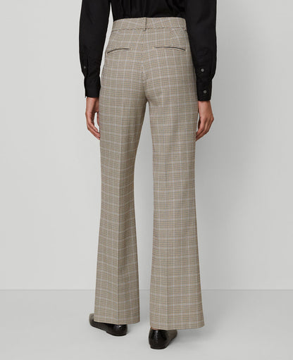 The Flare Trouser Pant in Plaid — Curvy Fit