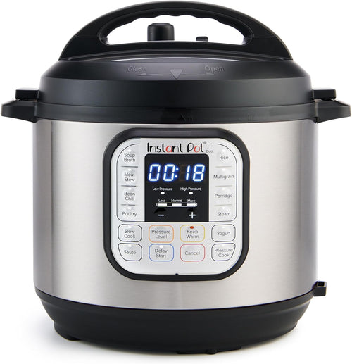 Instant Pot Duo 7-in-1 Electric Pressure Cooker, Slow Cooker, Rice Cooker, Steamer, Sauté, Yogurt Maker, Warmer & Sterilizer, Includes App With Over 800 Recipes, Stainless Steel, 6 Quart