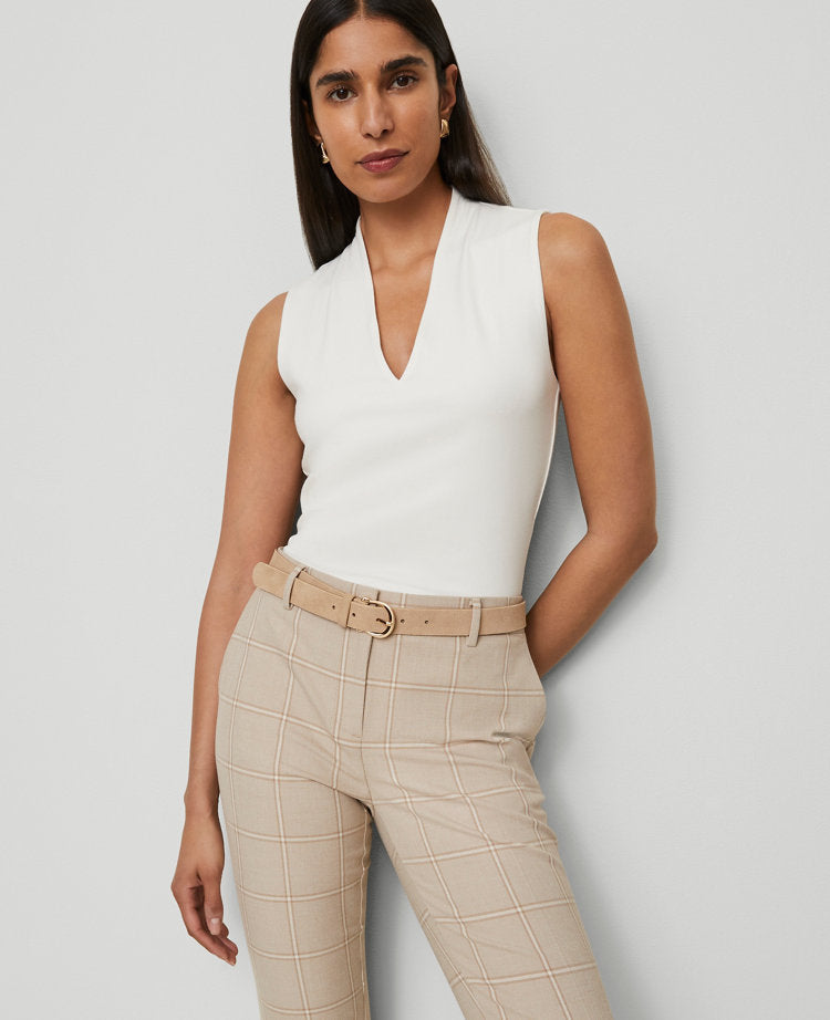 Petite Sleeveless V-Neck Top
