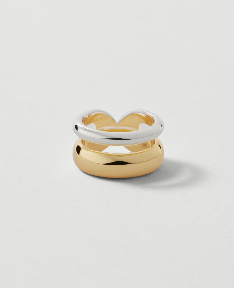 Mixed Metal Double Ring