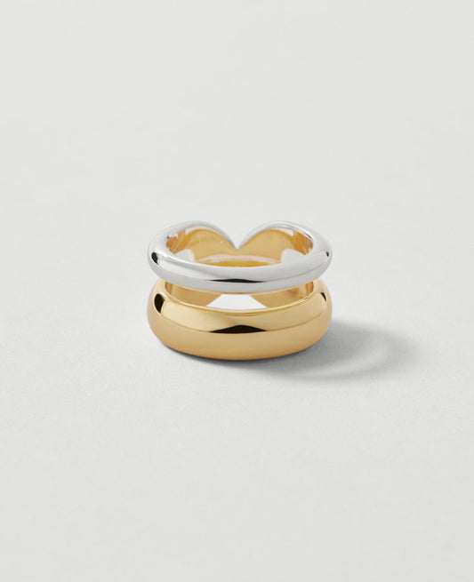 Mixed Metal Double Ring