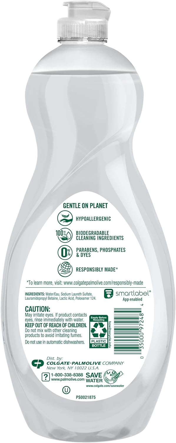Palmolive Ultra Dishwashing Liquid Dish Soap, Oxy Power Degreaser - 32.5 Fl Oz (Pack of 4)