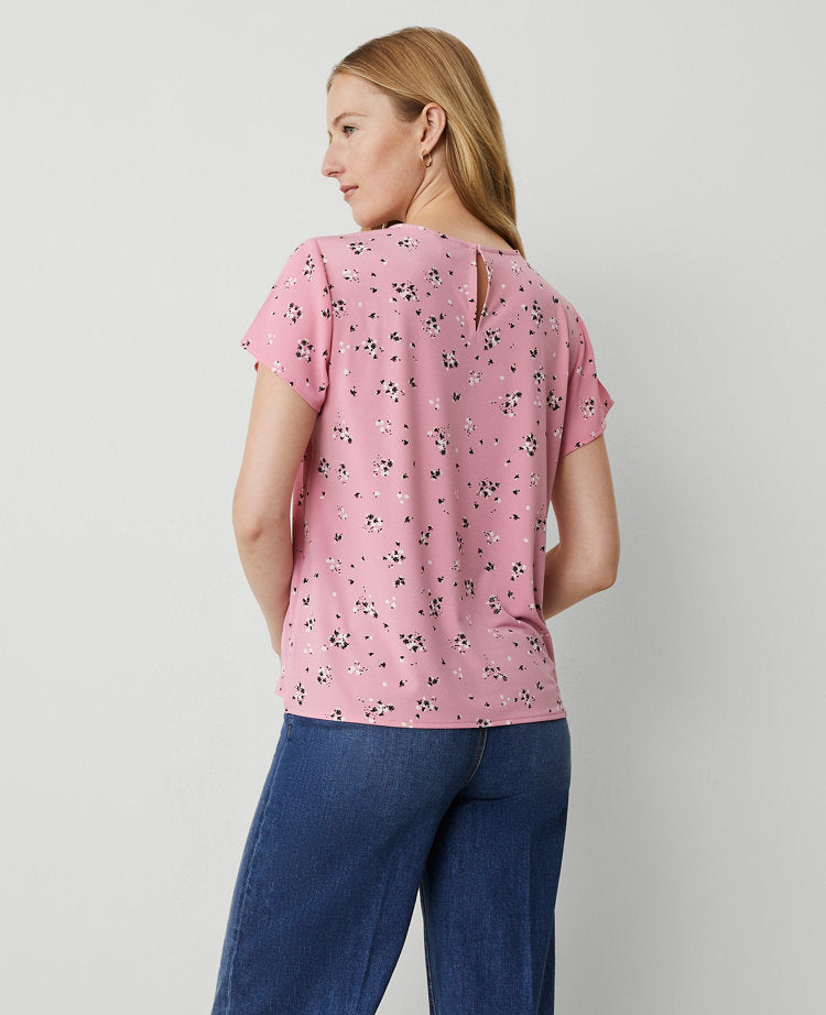Floral Mixed Media Tee