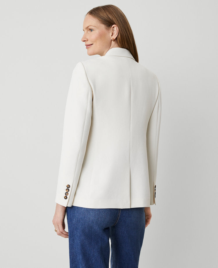 The Greenwich Blazer in Crinkle Crepe