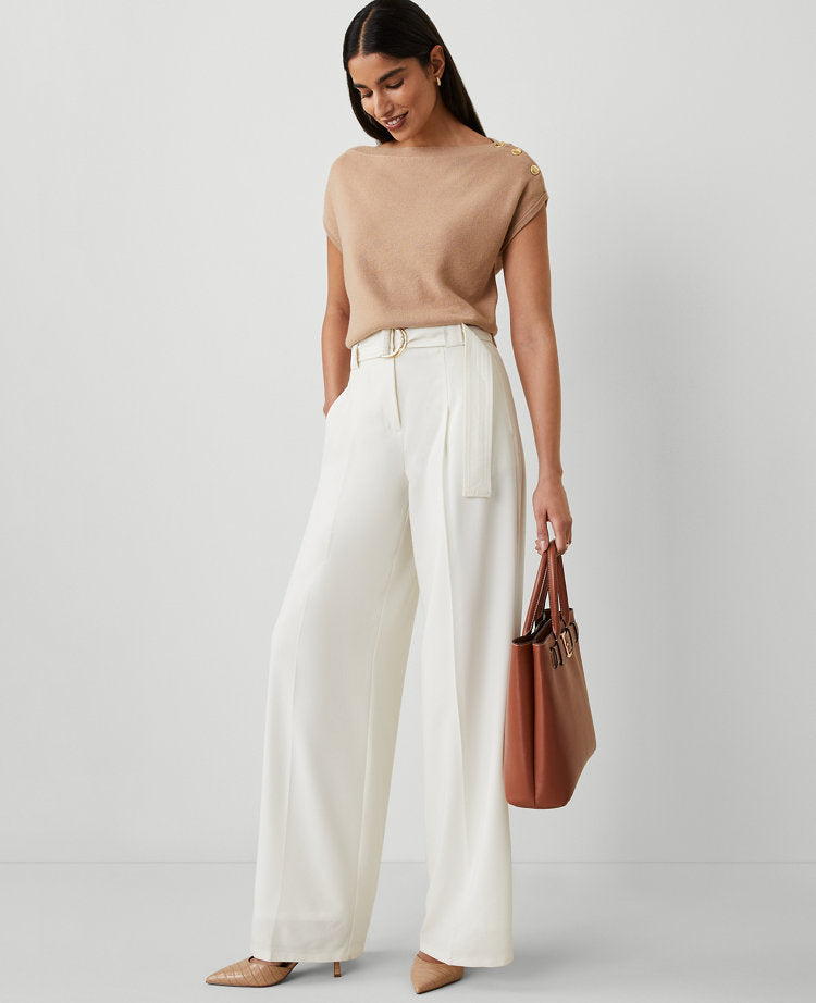 The Belted Wide-Leg Pant
