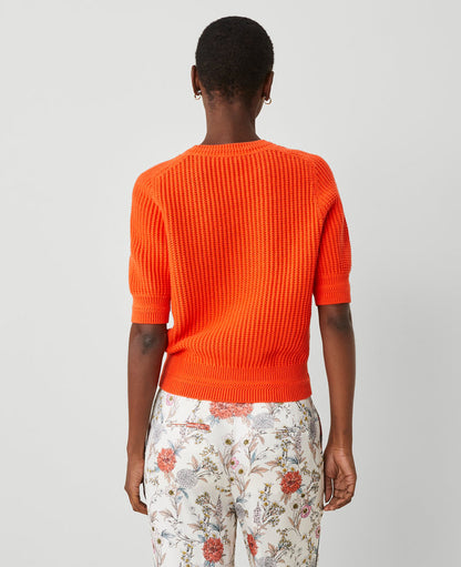 Open Stitch Wedge Sweater
