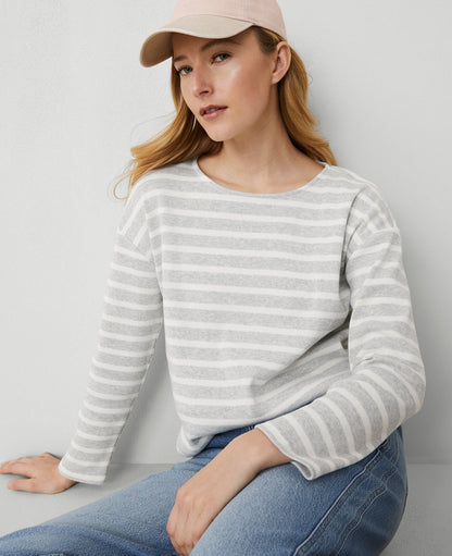 Weekend Collection Striped Relaxed Top
