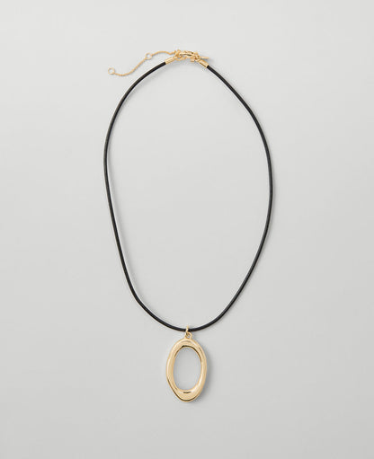 Open Nugget Cord Necklace