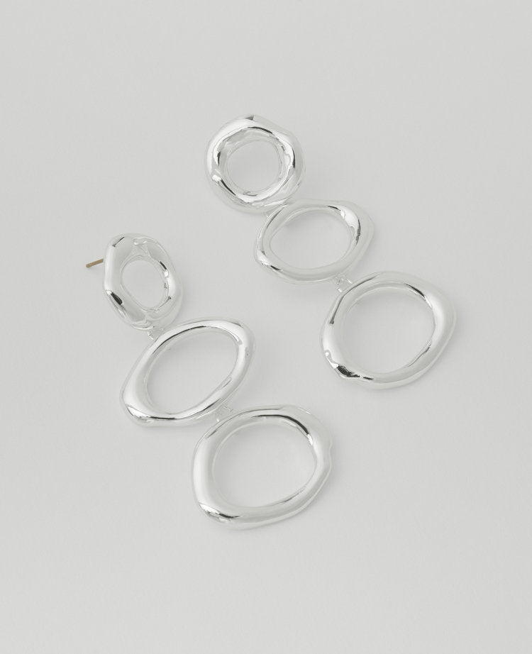 Triple Loop Drop Earrings