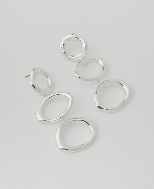 Triple Loop Drop Earrings