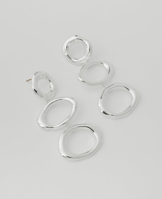 Triple Loop Drop Earrings