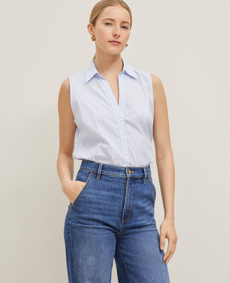 Striped Sleeveless Shirt