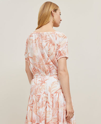 Floral Bubble Hem Top