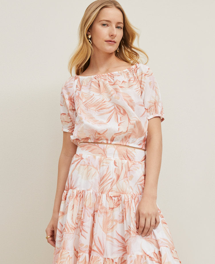 Floral Bubble Hem Top
