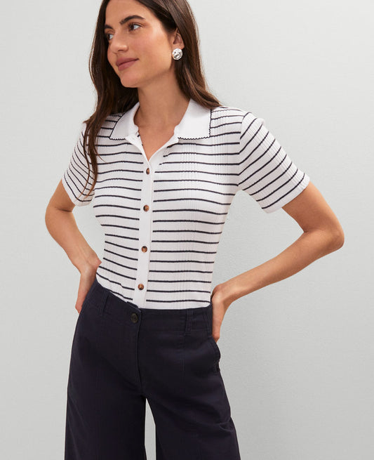 Weekend Collection Striped Polo Shirt