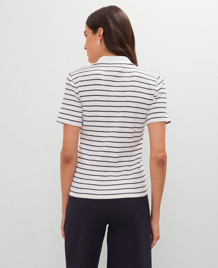 Weekend Collection Striped Polo Shirt