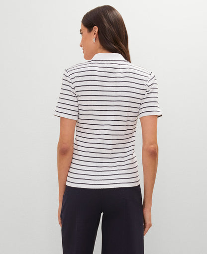 Weekend Collection Striped Polo Shirt