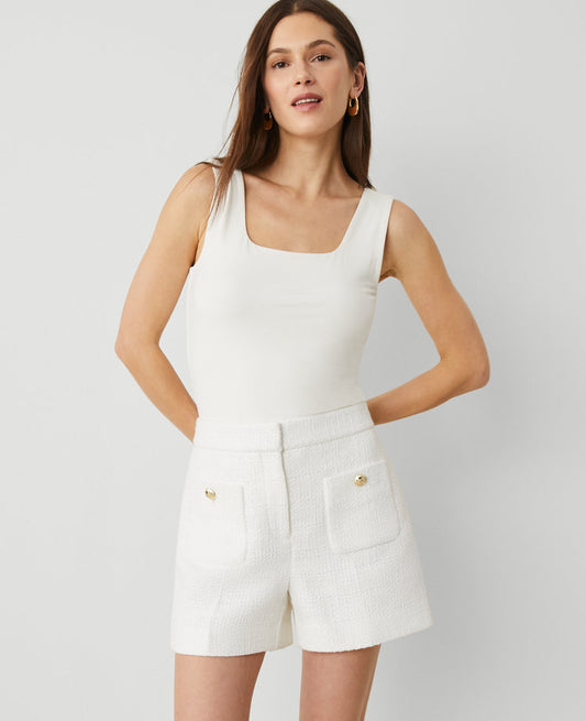 The Petite Tailored Short in Tweed