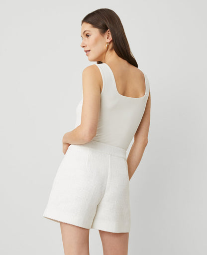 The Petite Tailored Short in Tweed