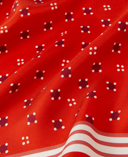Geo Triangle Silk Scarf