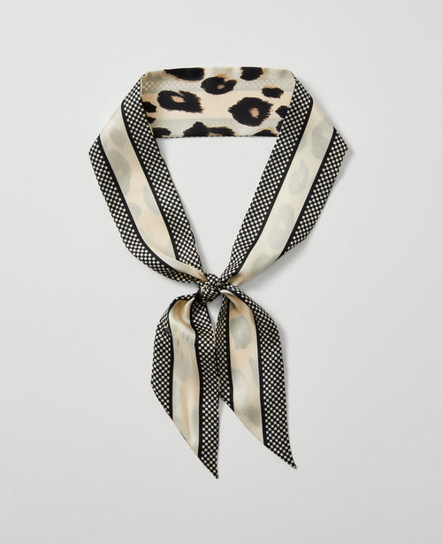 Animal Print Silk Scarf