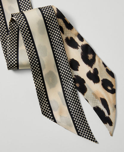 Animal Print Silk Scarf