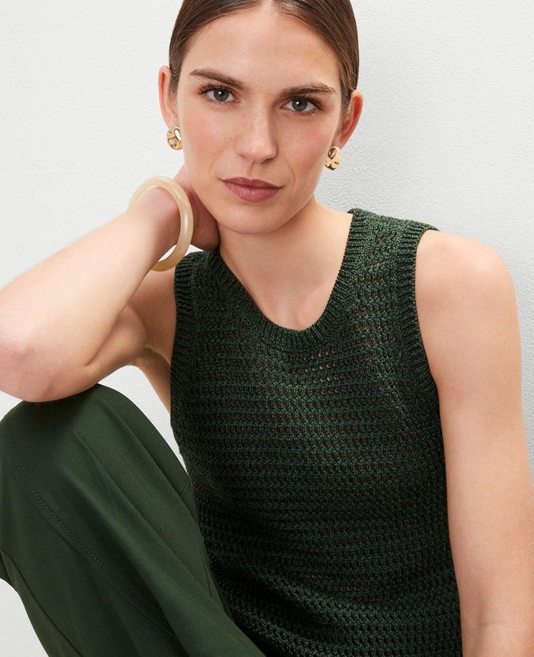 Open Stitch Sweater Shell
