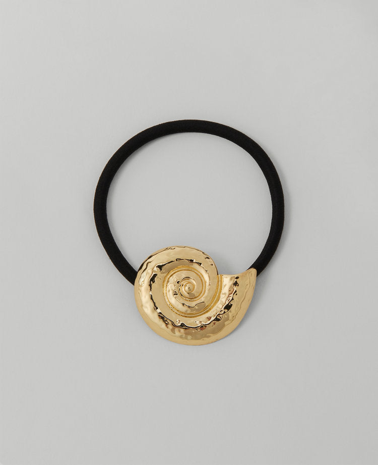 Hammered Shell Hair Tie Set