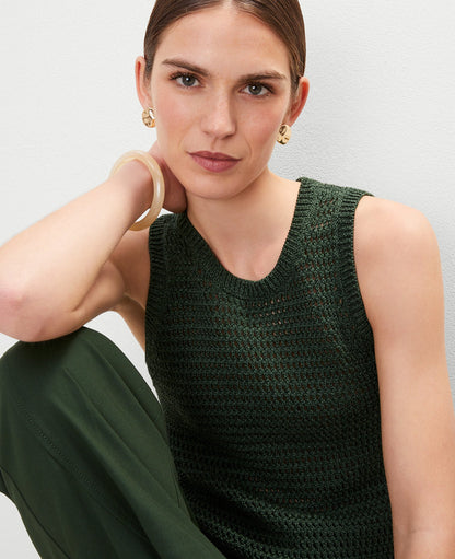 Petite Open Stitch Sweater Shell