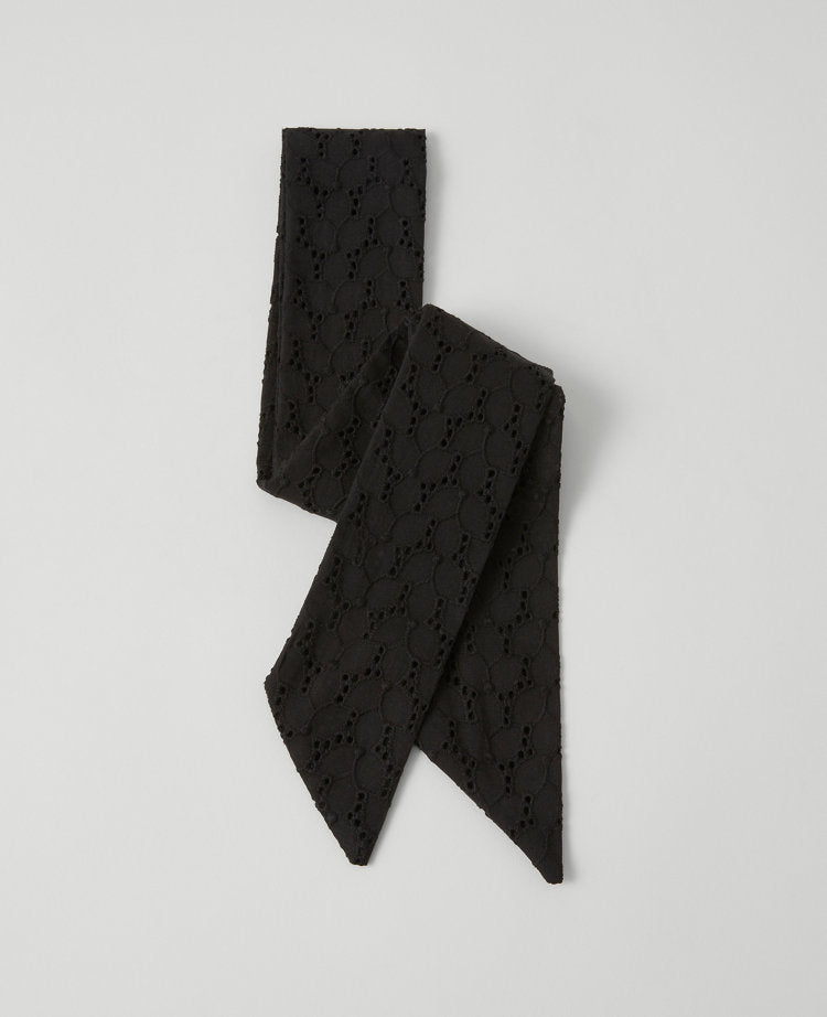 Eyelet Skinny Scarf