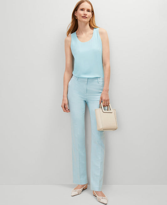 The Petite Sophia Straight Pant in Texture