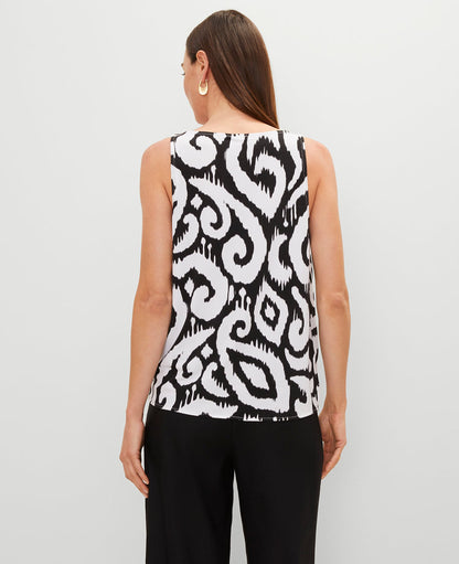 Ikat Mixed Media Shell