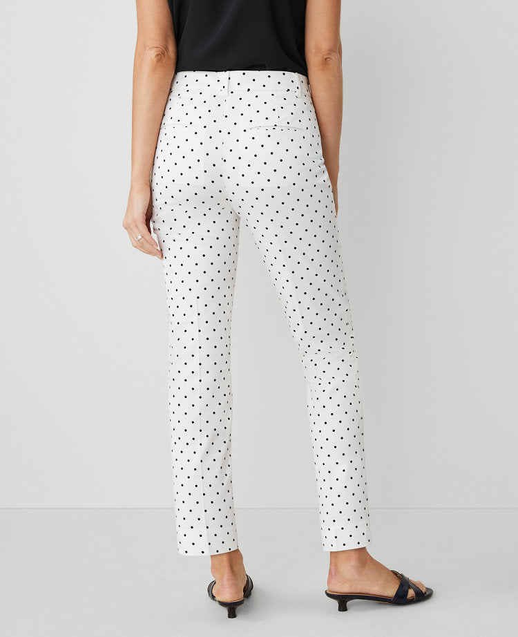 The Petite Cotton Crop Pant in Dot