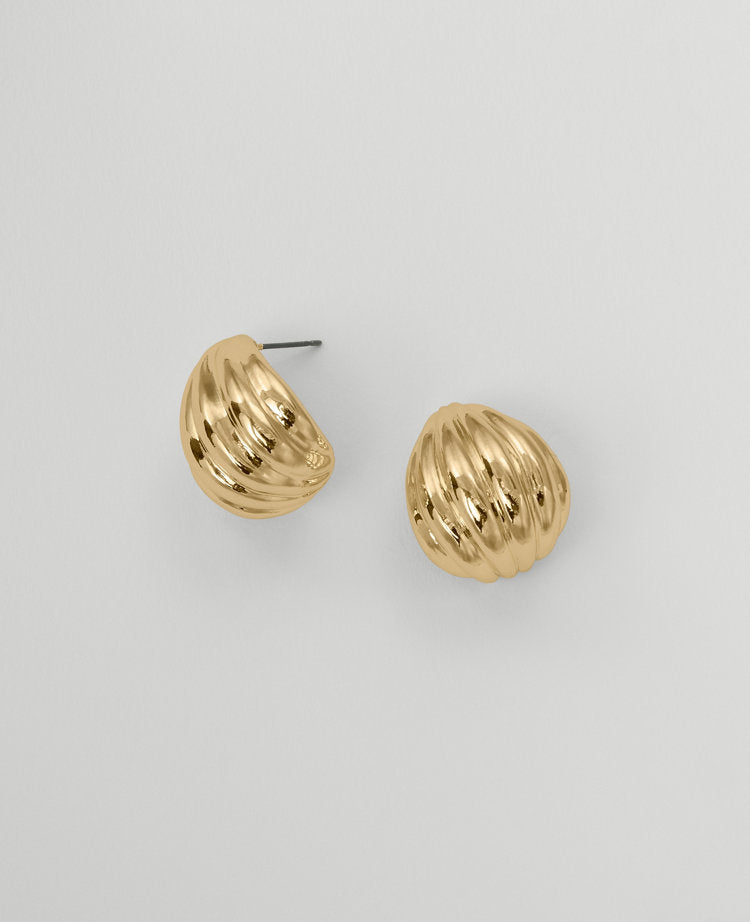 Textured Teardrop Stud Earrings