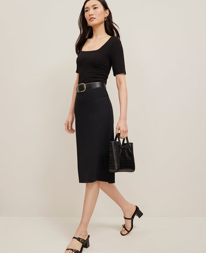 Petite Ponte Pencil Skirt