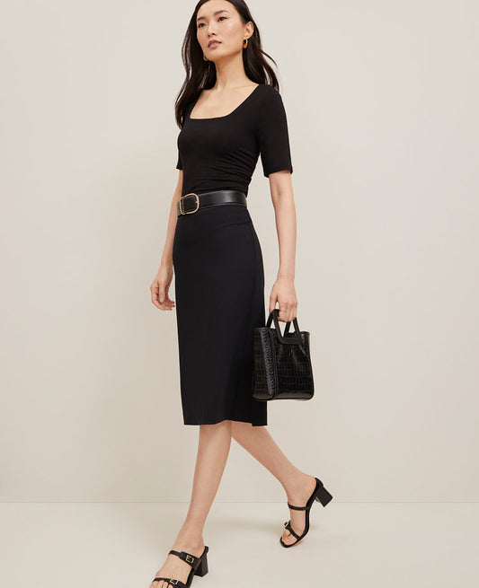 Petite Ponte Pencil Skirt