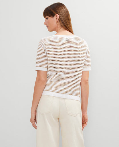 Striped Wedge Sweater