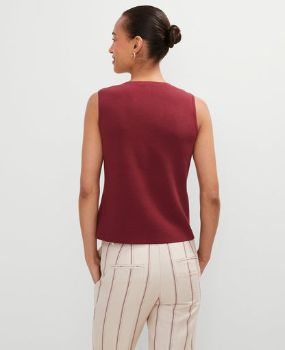 Petite V-Neck Sweater Vest