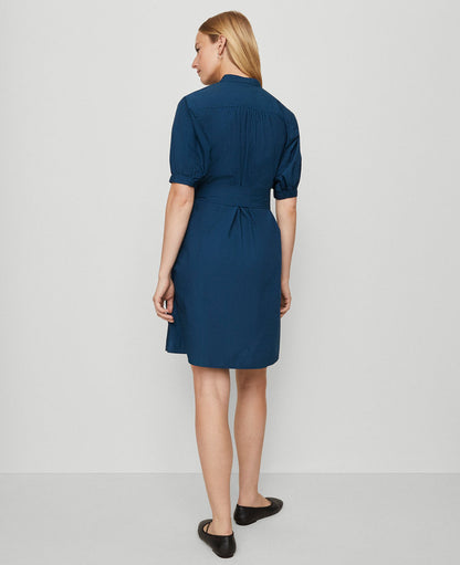 Weekend Collection Stand Collar Belted Shift Dress