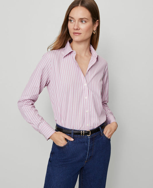 Petite Striped Relaxed Perfect Shirt