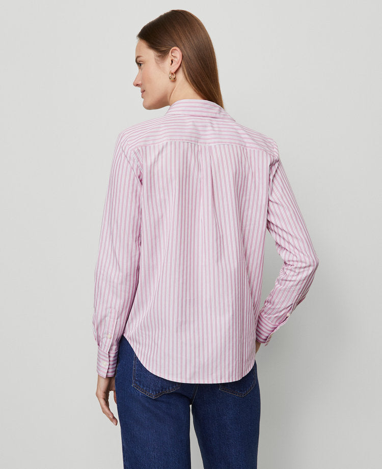 Petite Striped Relaxed Perfect Shirt
