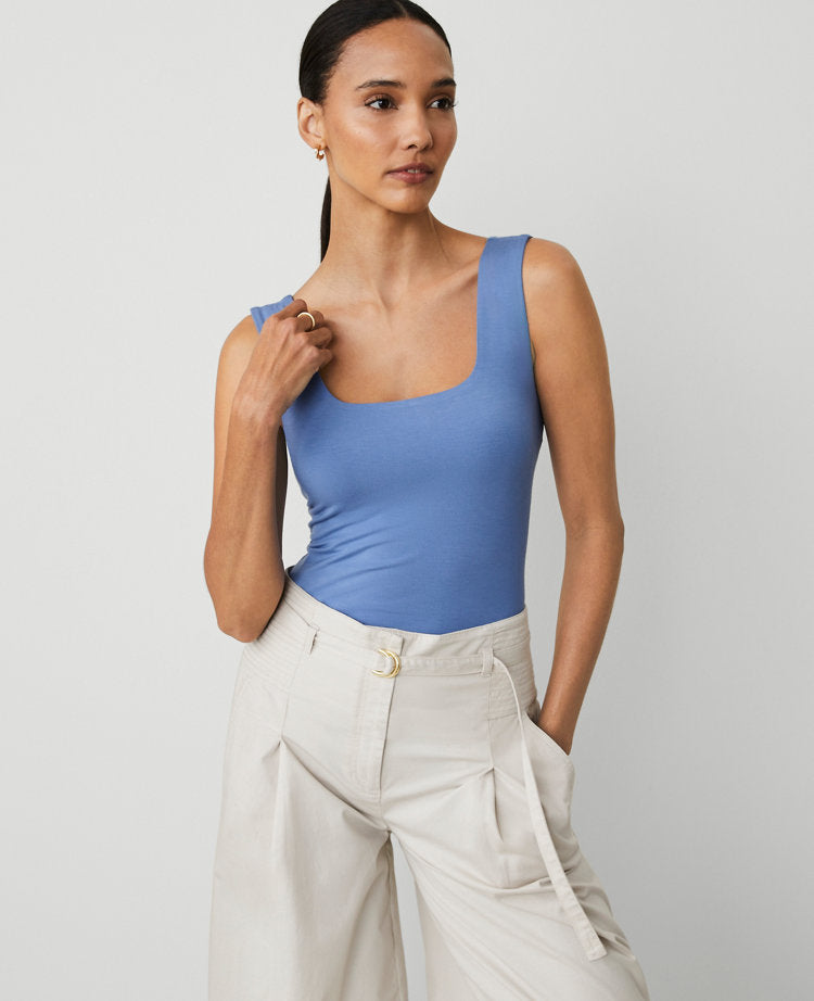 Petite Square Neck Tank Top
